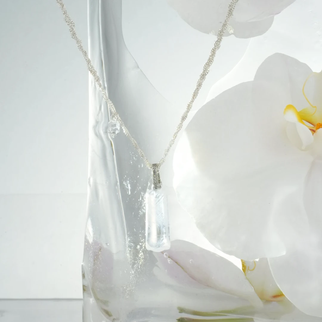 【归真】翎安 925银 蓝针水晶 链接自我 时尚轻奢项链 多样性发其一