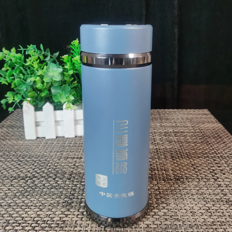景德镇女士泡茶保温杯家用保温杯户外大容量真空水壶旅行车载