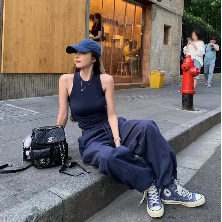 云可休闲套装高腰运动百搭时尚