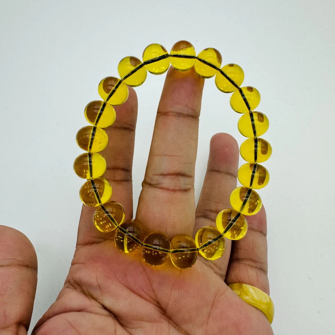 【大小姐珠宝】蓝珀苹果珠手串珠宝玉石