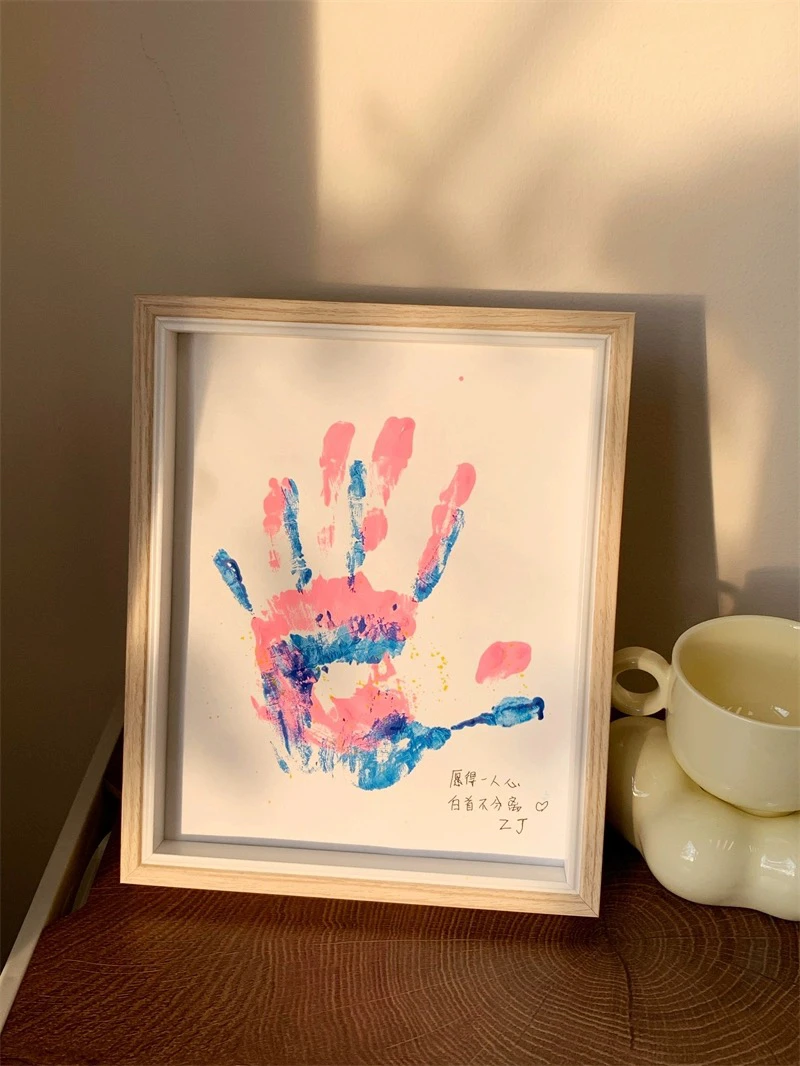 手印画diy彩色手工组合系列送给男摆放友女朋友七夕情人节520专属