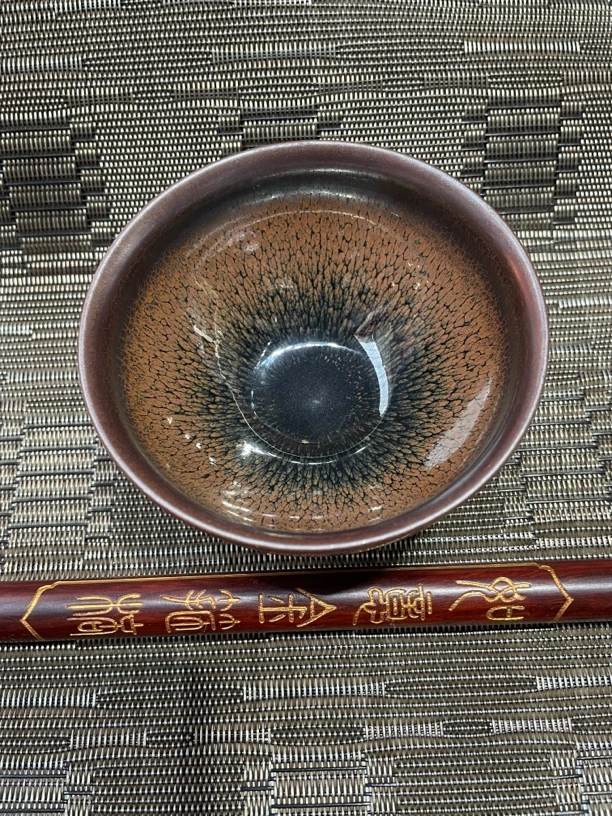 龙窑柴烧，油滴建盏，邱华忠老师作品