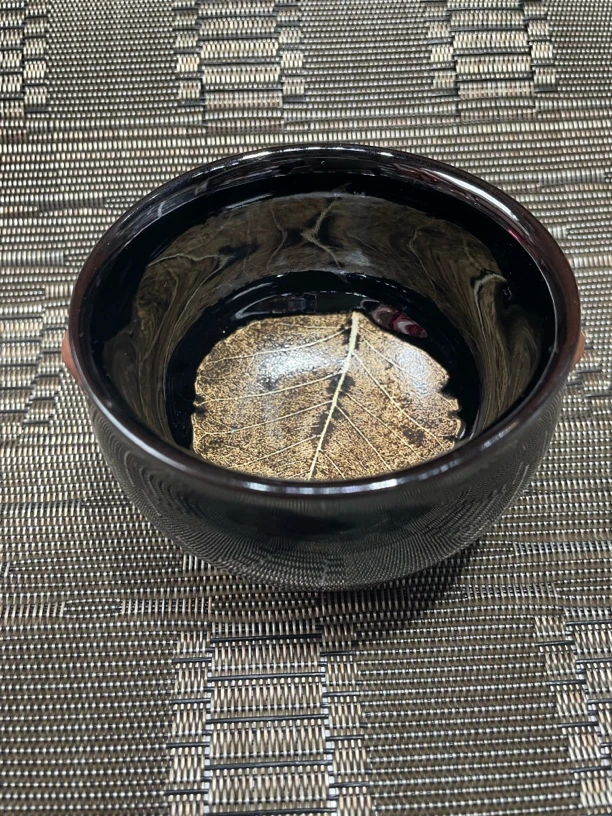 乌金木叶盏，纯手工制作