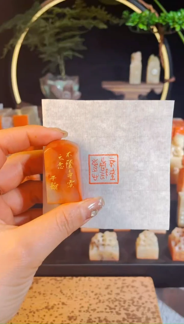 【闪购商品】书法手工篆刻《不坠青云之志》