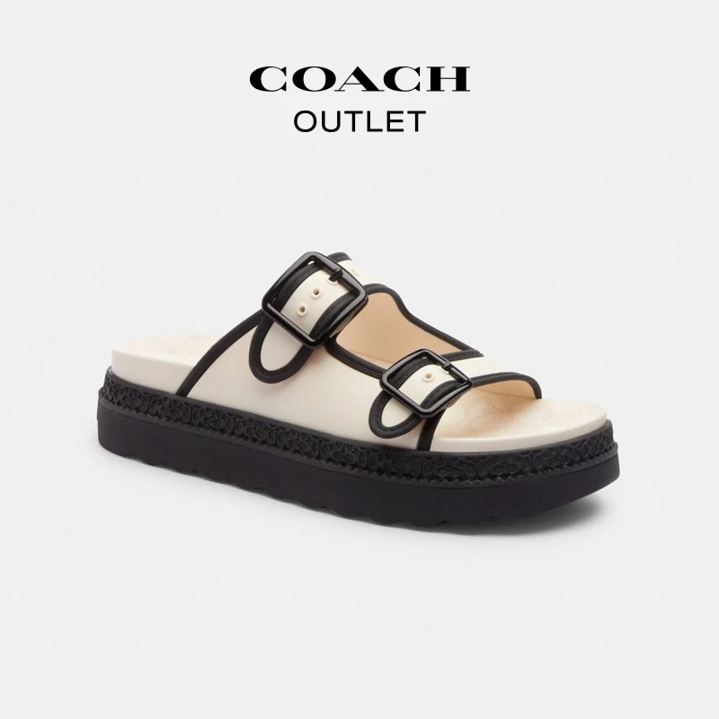 COACH/蔻驰 女士时尚休闲LAINEY凉鞋 平底凉拖鞋夏季女鞋