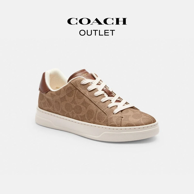 COACH/蔻驰 女士时尚百搭复古潮流经典标志HIGH LINE运动鞋