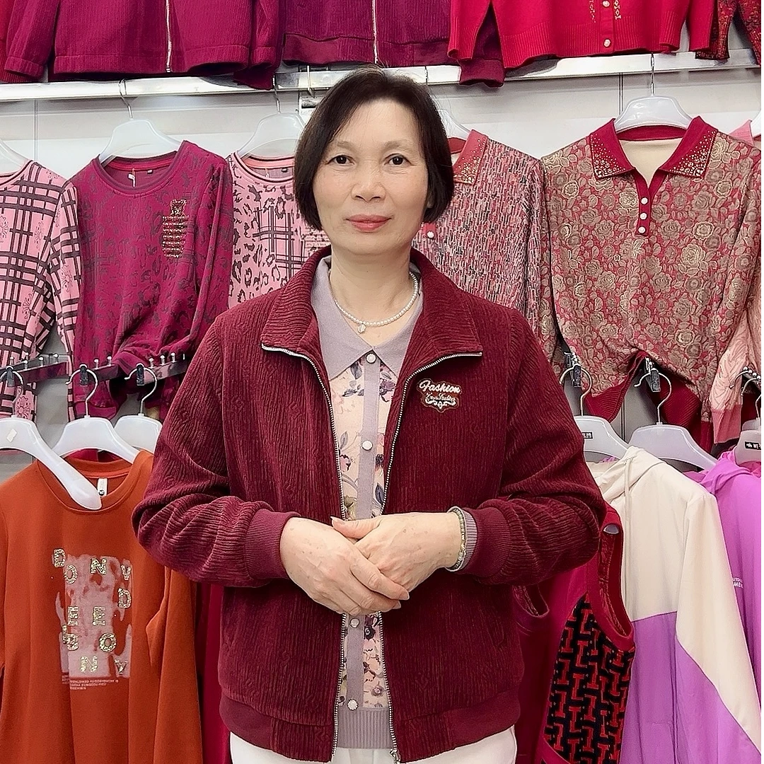 【金夫人妈妈装】秋冬灯芯绒短款夹克舒适保暖大码纯色休闲外套