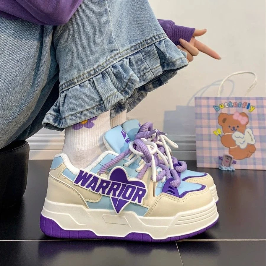 回力2024休闲百搭板鞋女小众学生厚底小白鞋韩版网红ins潮鞋春秋