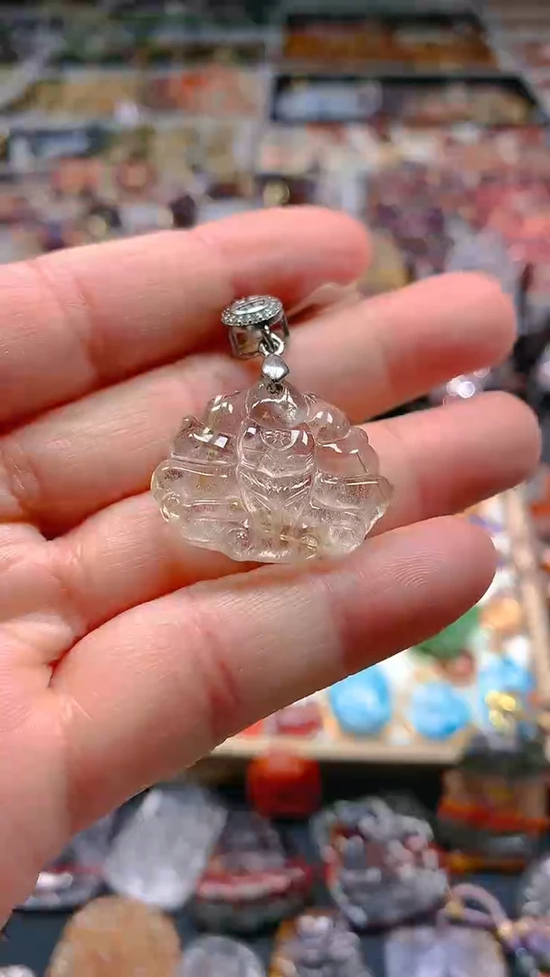 【闪购商品】水晶车挂未镶嵌【百晶灵儿】水晶定制款