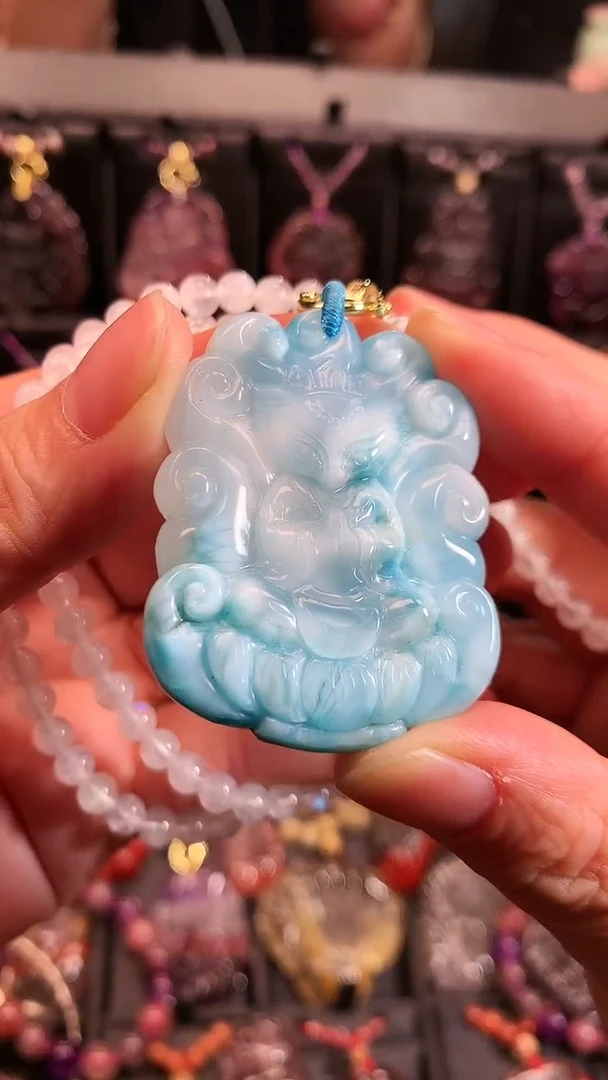 【闪购商品】针钠钙石（海纹石）颈饰未镶嵌【百晶灵儿】定制款