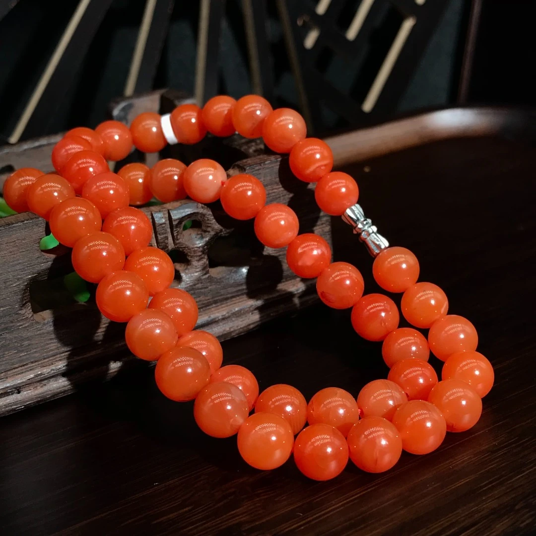 【小雪】南红滴水洞高货女神链/锁骨链9mm