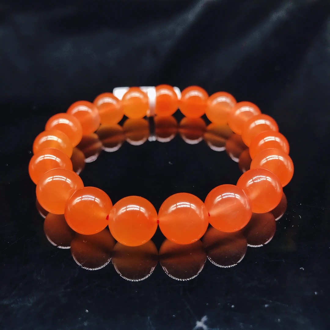 【小雪】南红保山典藏级芬达冰红手串