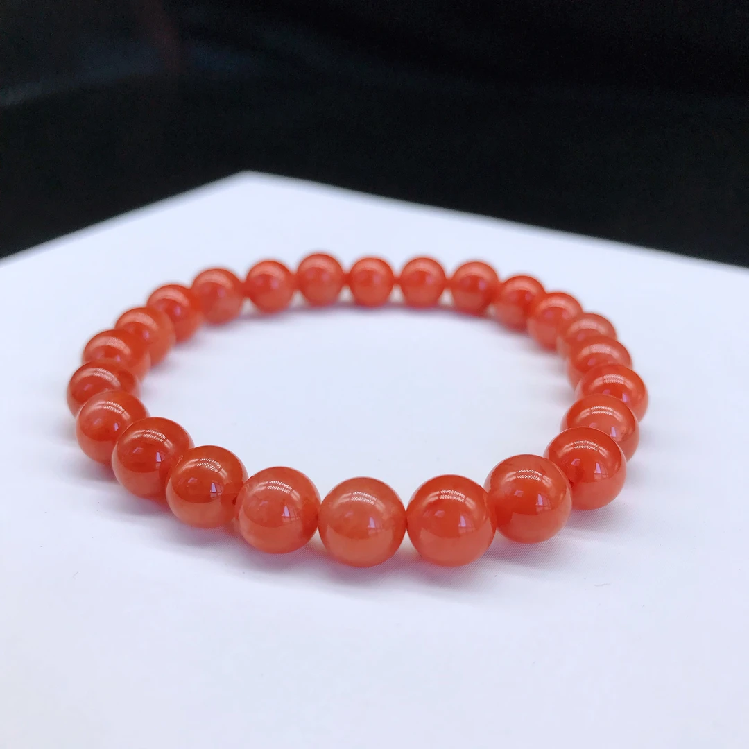 【小雪】南红保山精美百搭手串7mm