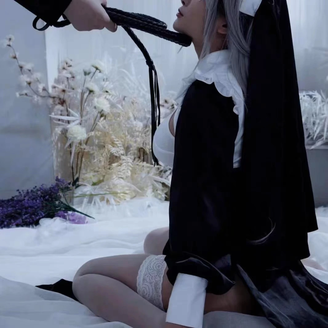 【午夜教堂】万圣节战袍大码开叉连衣裙