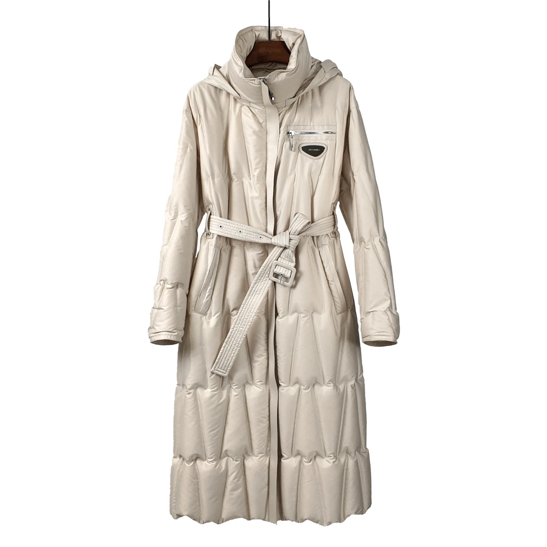 【靠谱之光】长款直身廓形时尚保暖羽绒服 ZS973