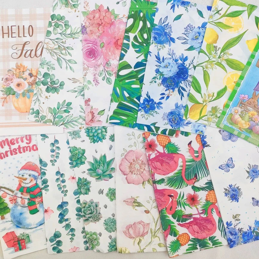 《小华外贸》无包装：外贸出口多功能艺术款西餐纸巾（混发5斤半）