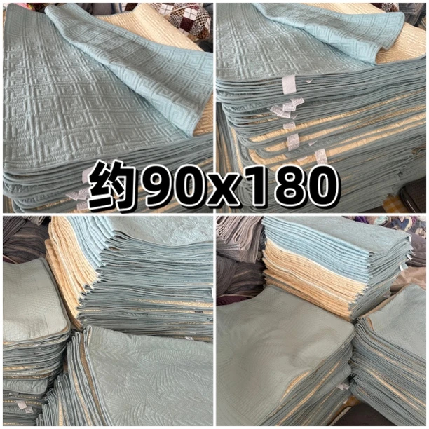 《小华外贸》约90x180 蓝绿色多种密绗不挑棉质沙发垫 发一个