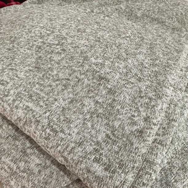 《小华外贸》花灰色加绒毛线毯（约180x250）