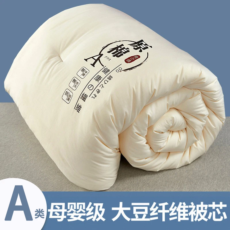 A类原棉大豆纤维冬被空调被加厚被芯单人春秋被双人棉被四季被子4