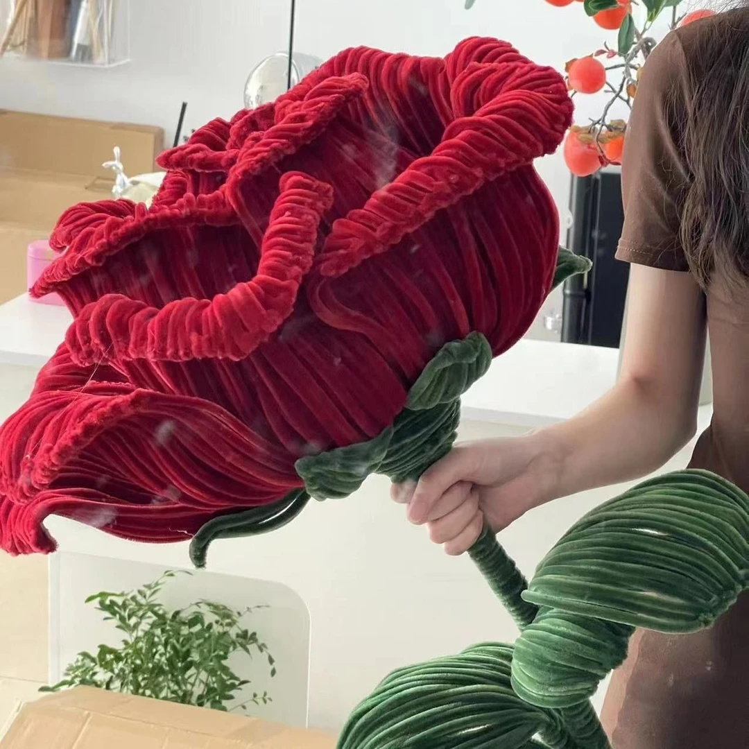 扭扭棒超大1.6米巨型费罗伊德玫瑰花DIY材料包七夕节手工礼物