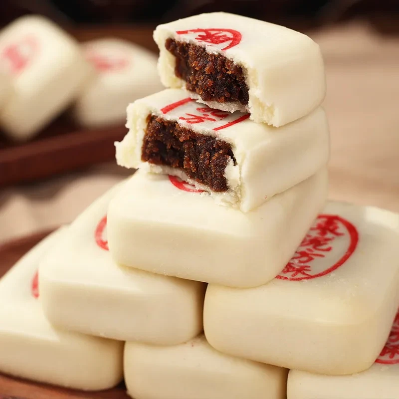 老北京特色小吃枣泥方酥传统老式点心手工糕点白酥皮零食