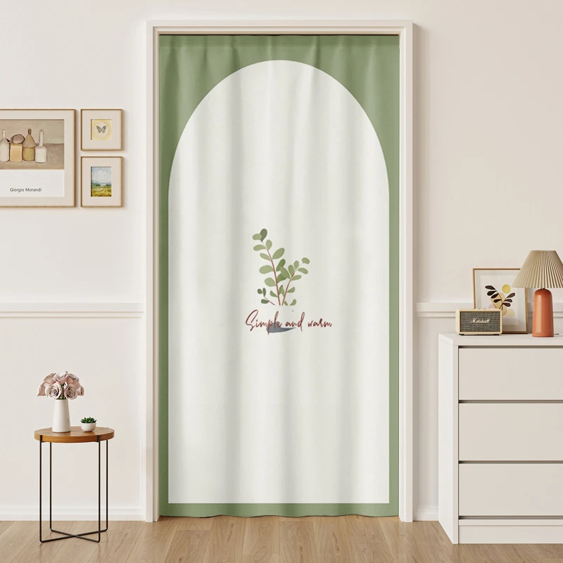 空调卧室防冷气门帘隔断帘子家用轻奢防尘防蚊布帘衣帽间玄关遮挡