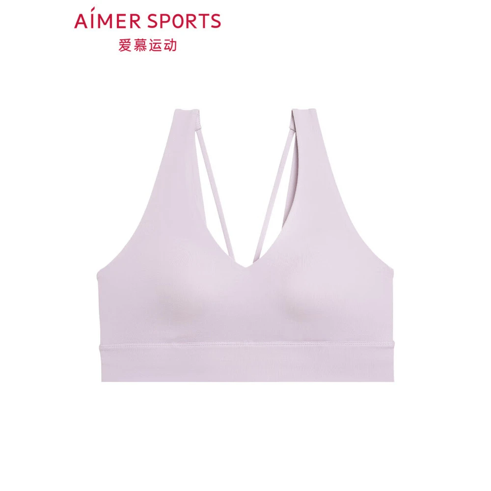 运动内衣女文胸聚拢纯色简约呼吸背心式美背运动文胸AS116P91