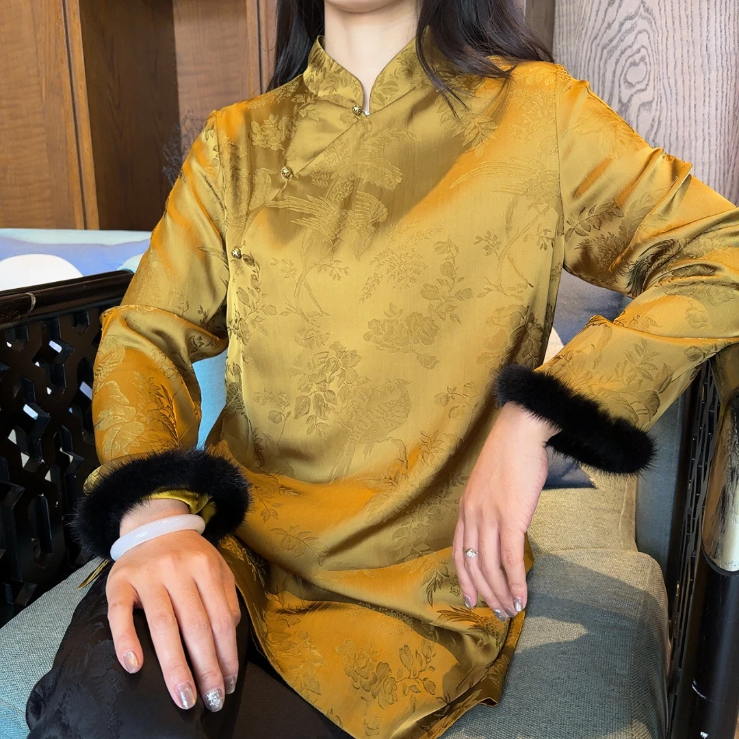 【依美之源】喜上枝头复古中式立领上衣