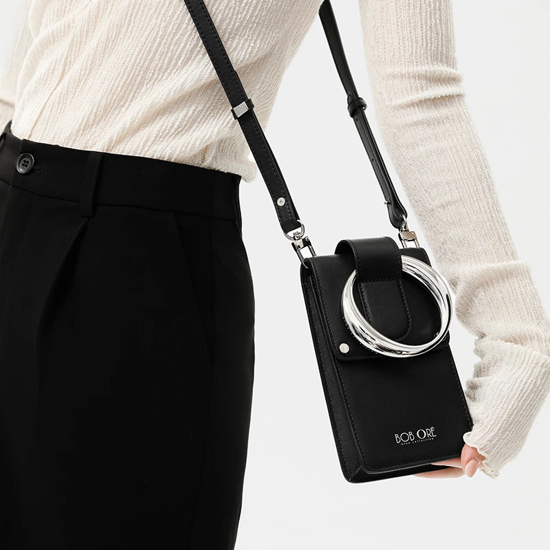 Bob Ore包宝澜 黄奕同款Cubesugar 金属手环方糖手机包简约时尚