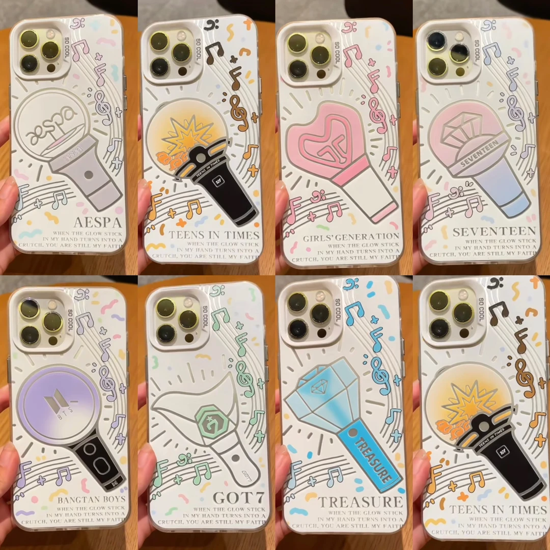 雅天立爱豆组合应援棒适用苹果15promax手机壳iPhone13/14女11/12