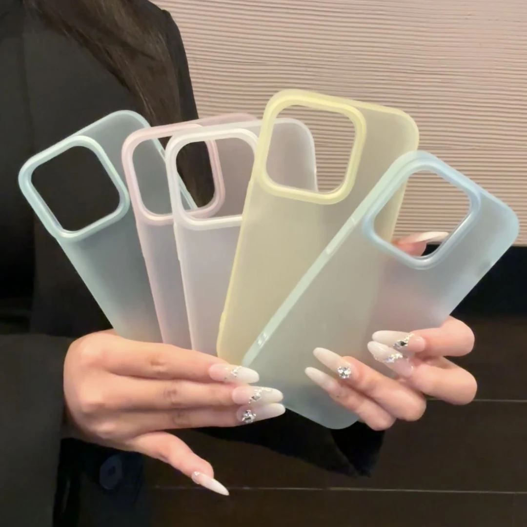 牛牛简约肤感纯色适用苹果16promax手机壳iPhone15多色14软1311