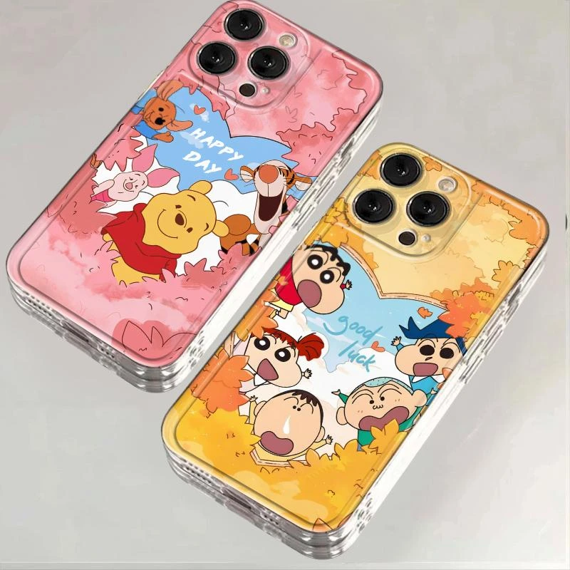 雅天立秋日小新维尼适用苹果1615手机壳iPhone13华为vivo小米oppo