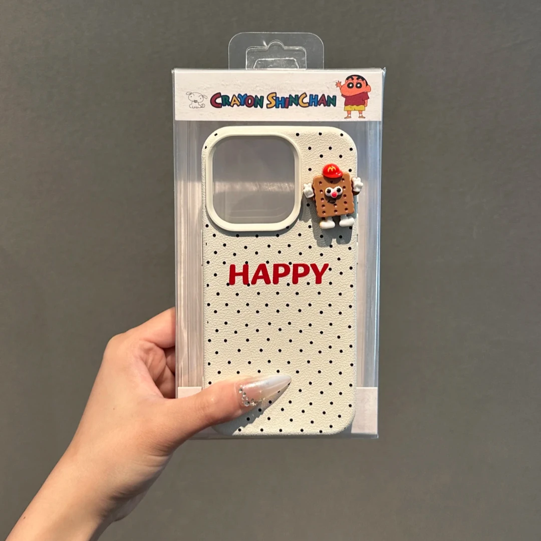 夏屿乐波点饼干公仔适用iPhone15手机壳苹果14promax新款13/11/12