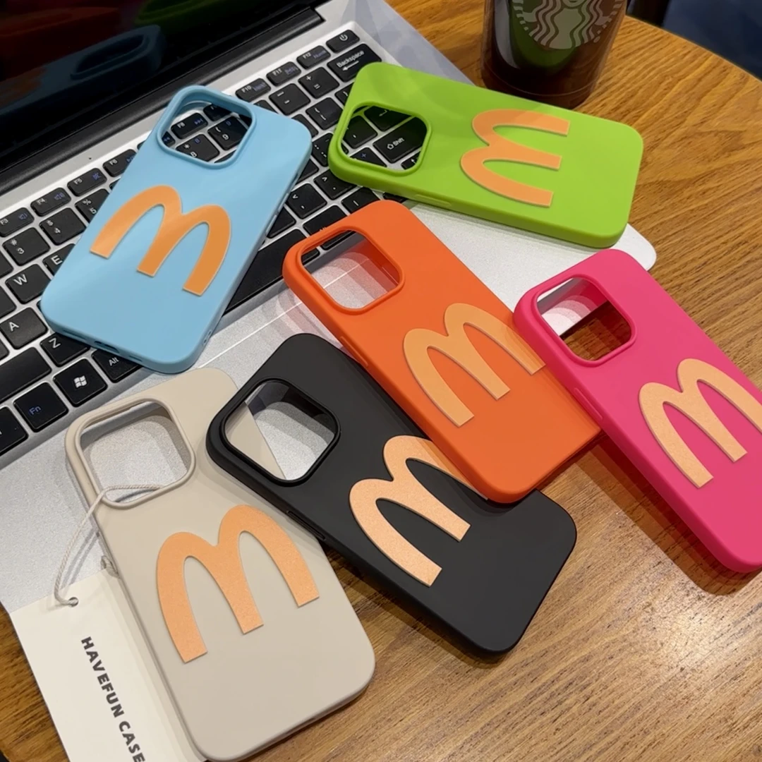 雅天立全包磨砂字母m适用苹果15手机壳iPhone13promax纯色14/1211