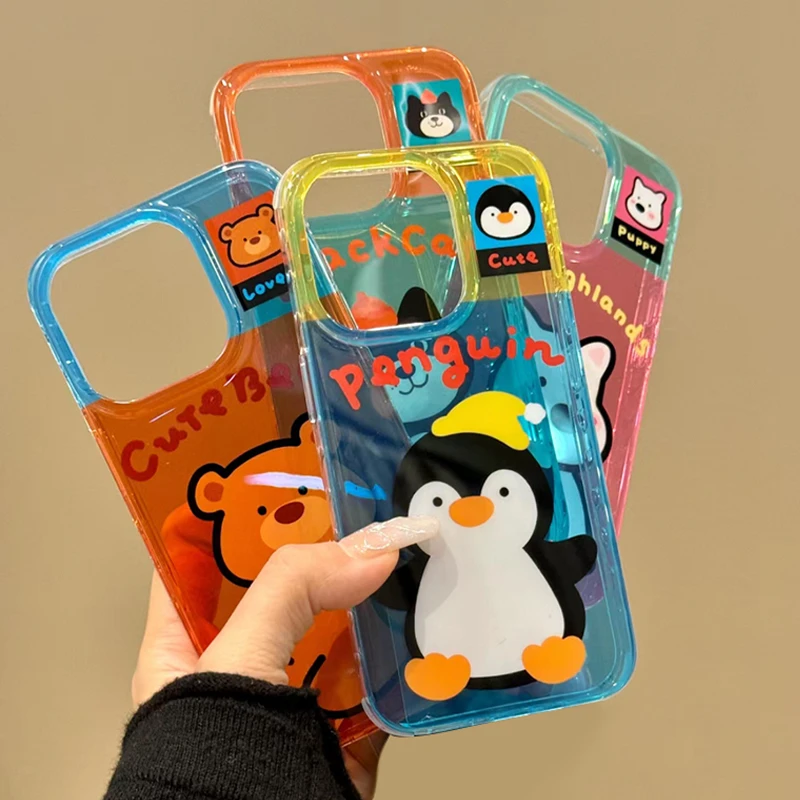 韩风爆款可爱jellcat适用iPhone16苹果15手机壳13promax闺蜜14/11