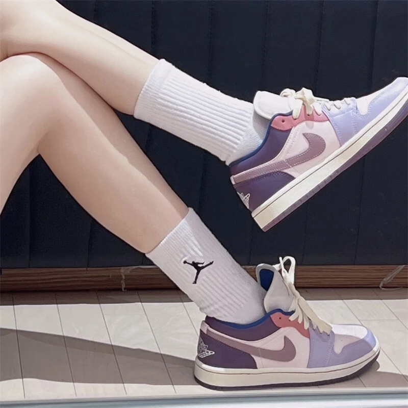 NIKE/耐克Jordan AJ1 星戴露复活节复古篮球鞋女粉紫色DZ2768651