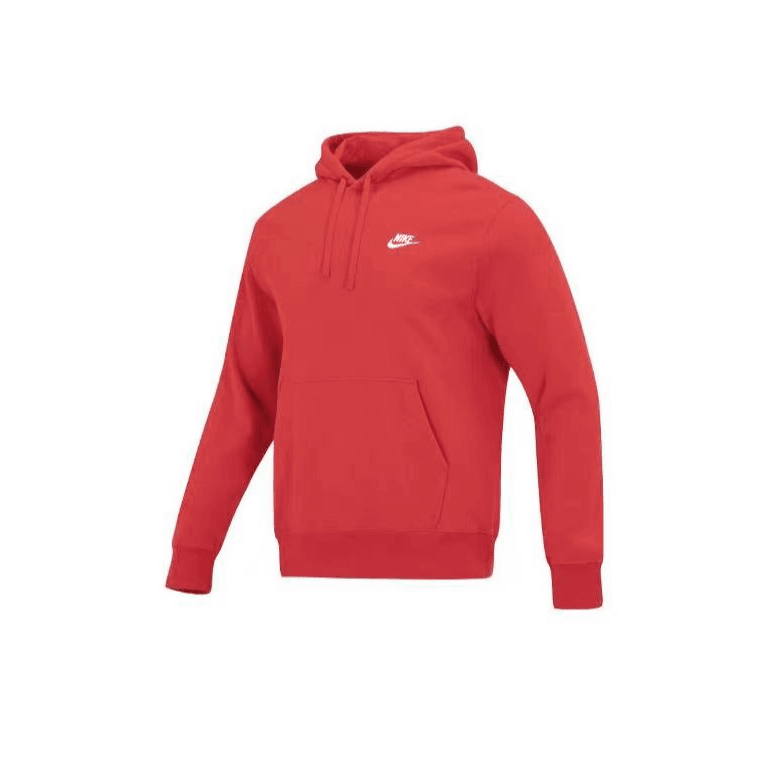 Nike/耐克 Logo印花图案抽绳连帽长袖卫衣 龙年男款红色BV2655657