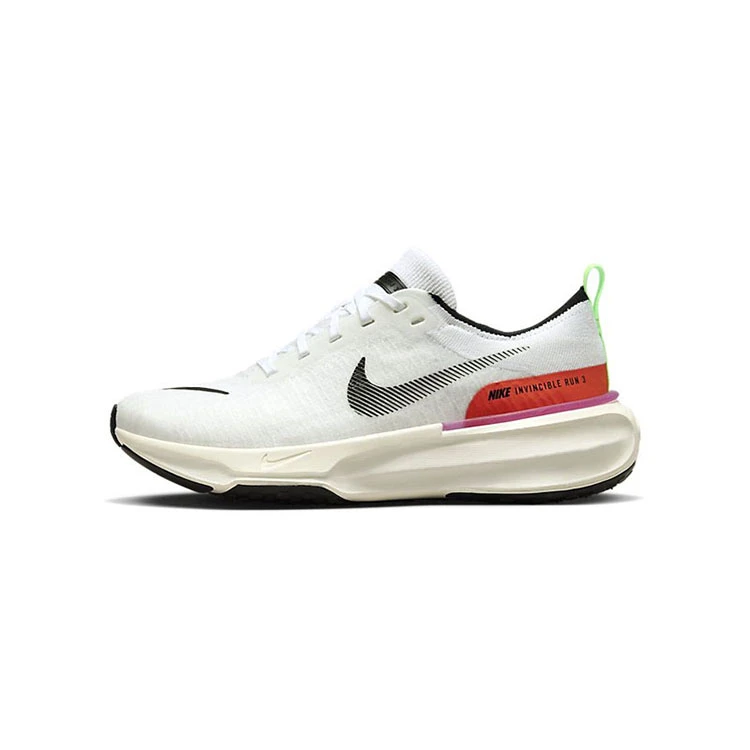Nike/耐克Invincible RunFlyknit 3鞋王跑步鞋 男款白红FJ1046100