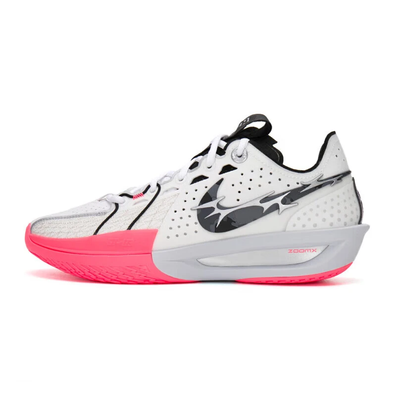 NIKE/耐克Zoom GT Cut3 舒适百搭耐磨低帮篮球鞋男白红HQ3454190