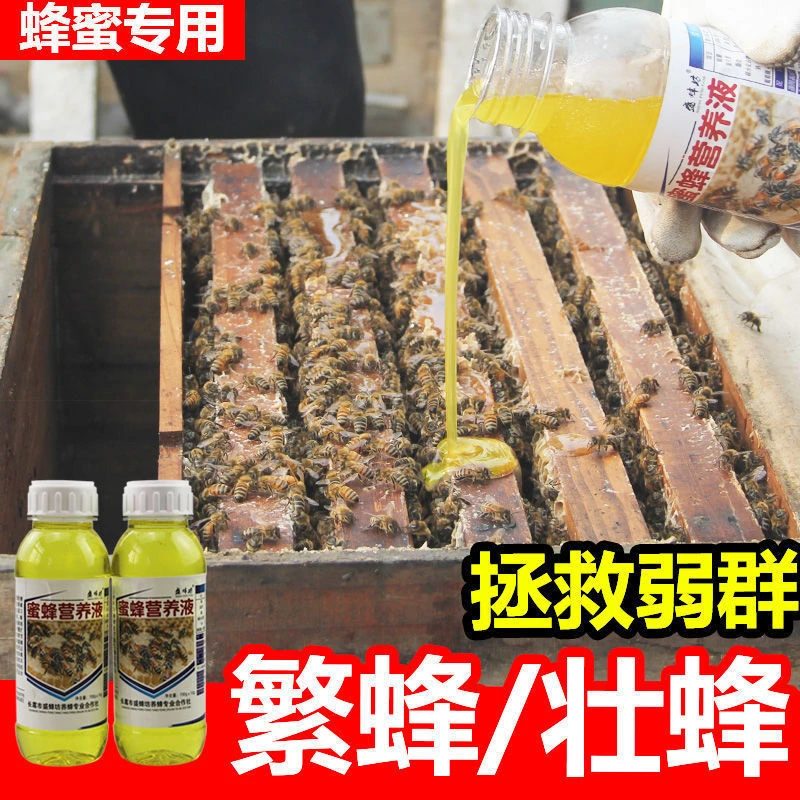 蜜蜂营养液繁蜂催产液养蜂喂蜂营养蜂粮花粉浆中蜂意蜂营养饲料