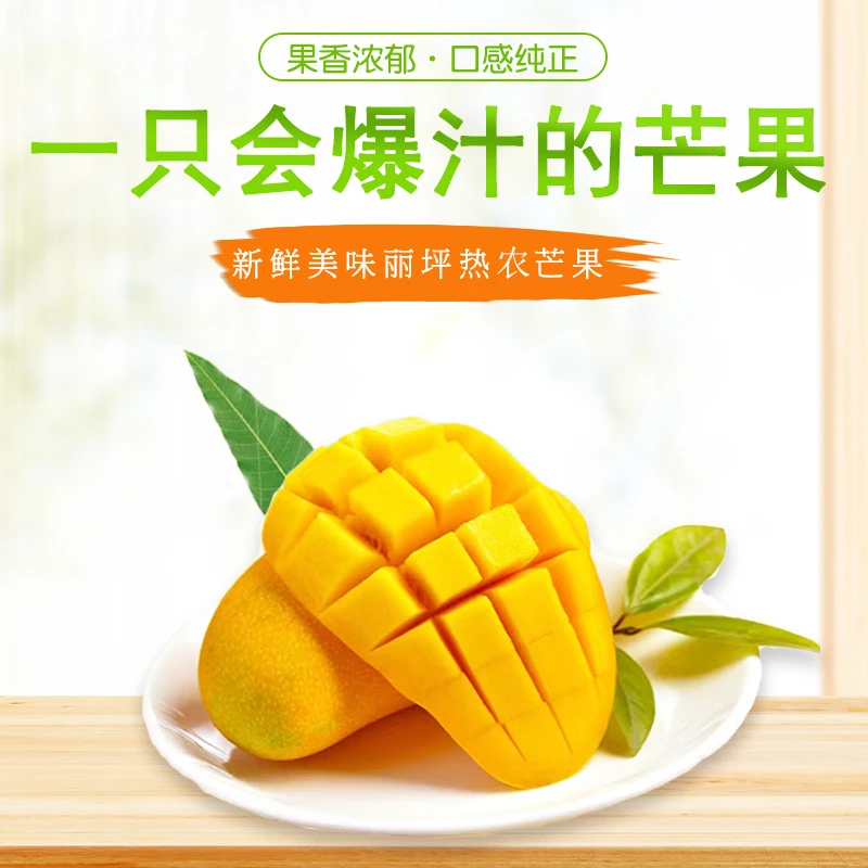 【丹丹专属】丽江高山热农金黄芒果皮薄肉厚浓郁香甜多汁包邮5/9斤