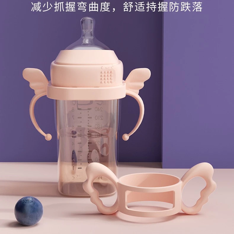 适用方形奶瓶手柄奶瓶配件奶嘴吸管重力球鸭嘴学饮杯非原装