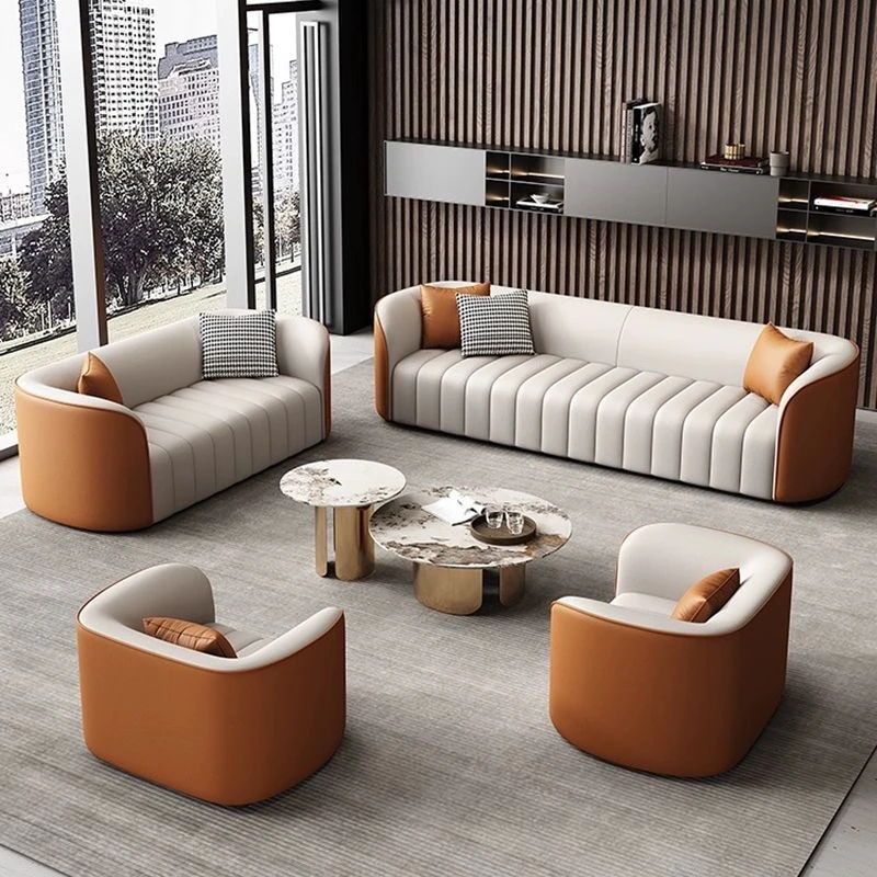 售楼处洽谈接待沙发茶几组合酒店大堂商务休息区会客贵宾创意卡座