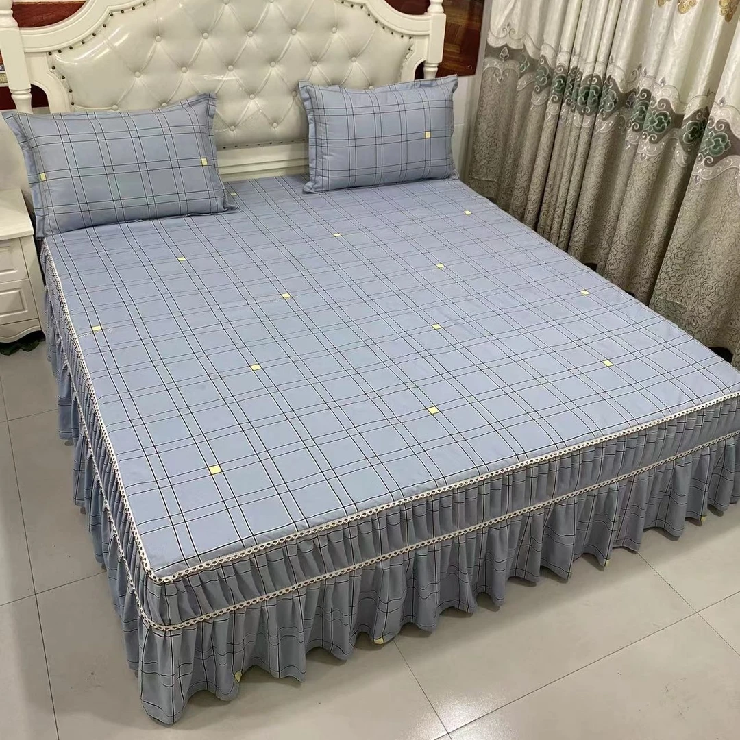 （简约空间灰色）床裙款床罩