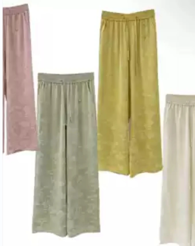 【江山裤】提花垂感新国风窄版直筒裤2024b1100-思思