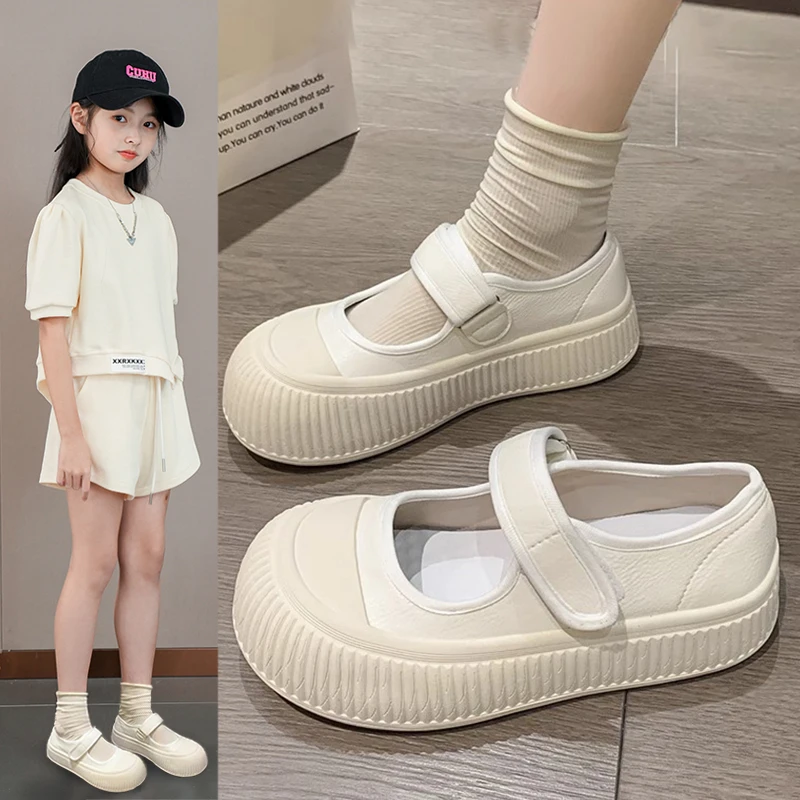 女童运动鞋2025春夏新款儿童时尚小白鞋玛丽珍鞋子中大童网红板鞋