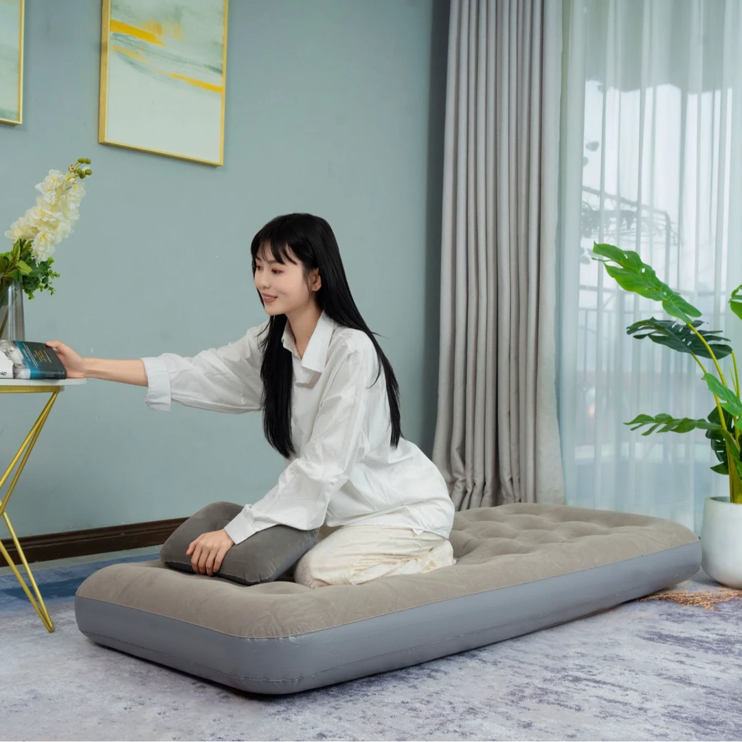 辞渝充气床单人双人自动充气露营帐篷内加厚地铺车载临时办公室垫