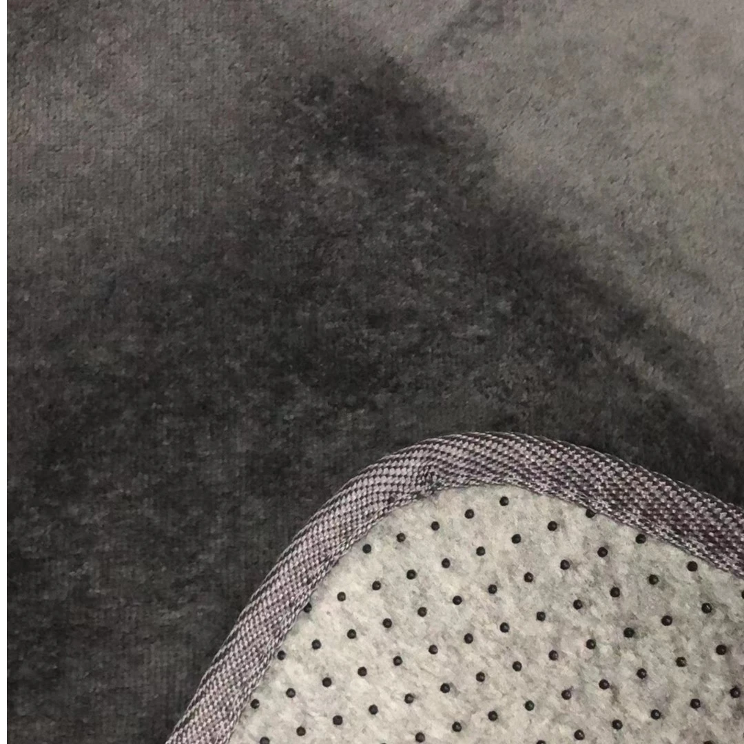 185*185约 微瑕疵深灰色 法兰绒地毯地垫 高端大气上档次客厅毯
