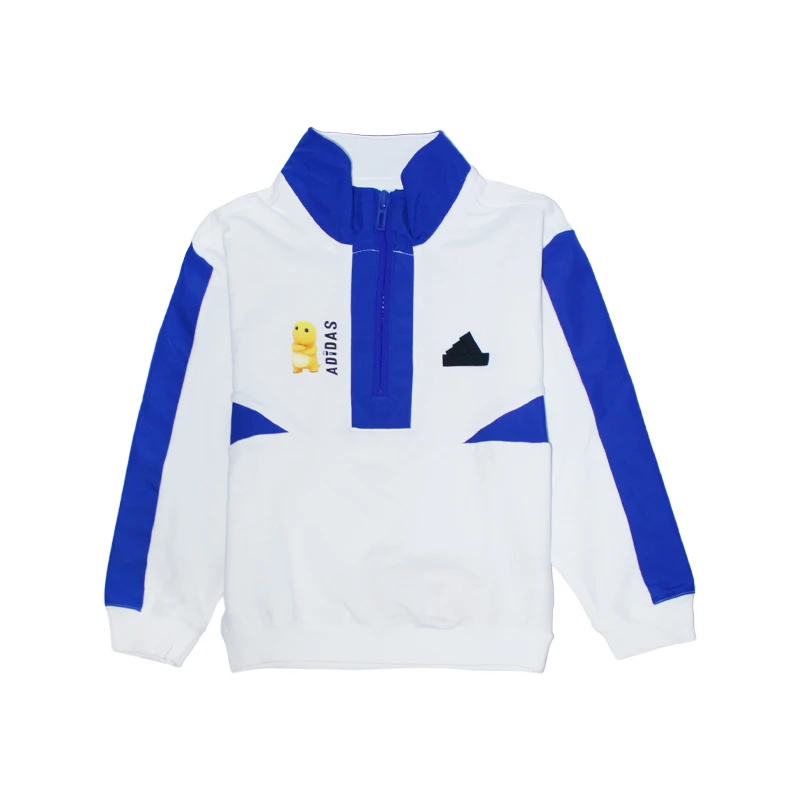 adidas/阿迪达斯儿童24秋男小童立领拼色奶龙联名套头卫衣JC6866