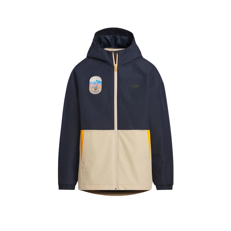 adidas/阿迪达斯儿童装24冬新款男大童羽绒二合一夹克外套JJ5019